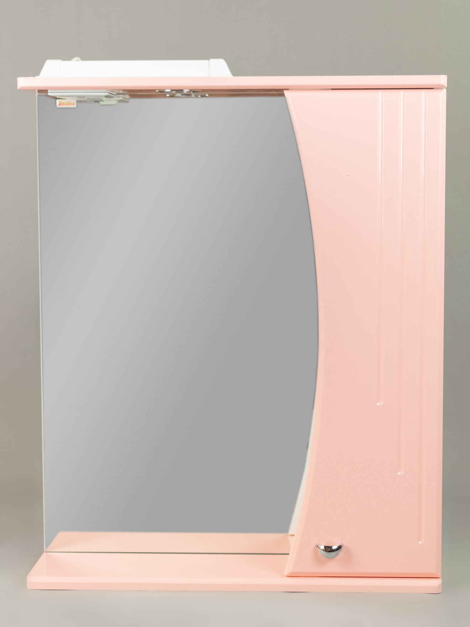 Зеркало 55 Восход (правый) розовый СВ, 0723c.15R w