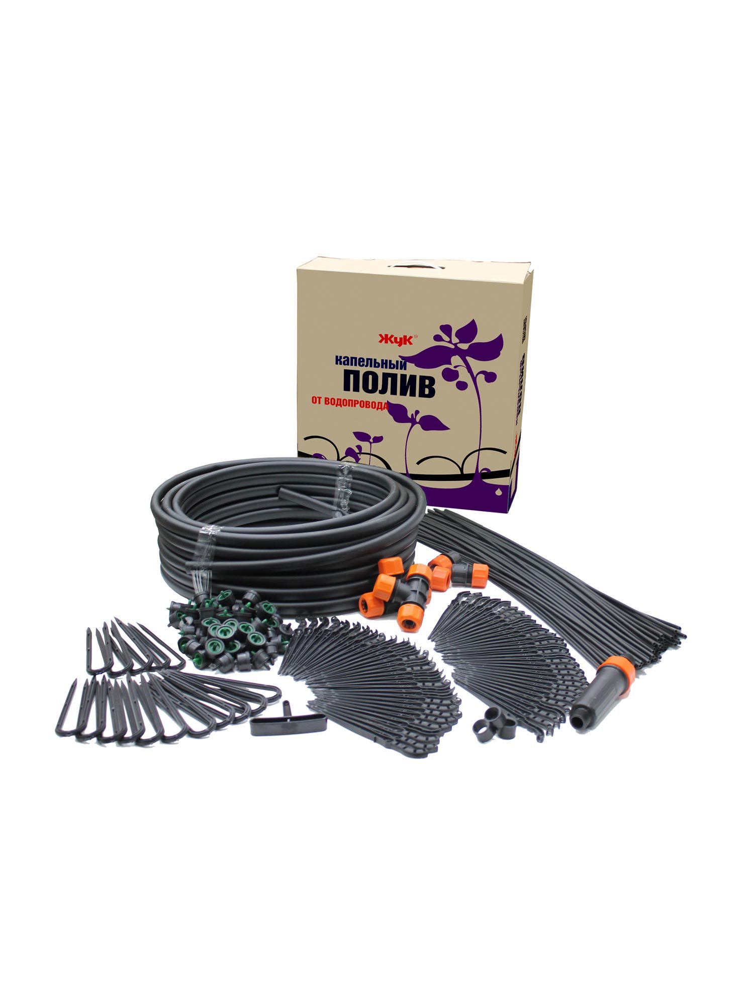 Капельный полив Жук от водопровода 60 растений (2)