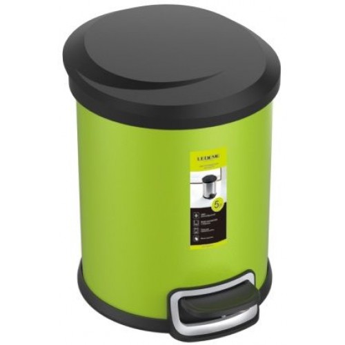 L705-5 Ведро для мусора зеленое 5L LEDEME